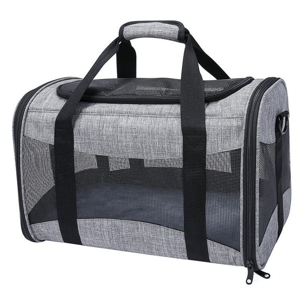 Portador Portátil Para Mascotas Bolsa Plegable Para Mascotas Portador Para Perros Y Gatos Plegable Multifuncional Tela Oxford Con Malla Transpirable De Cinco Lados Correa Para El Hombro Para 6 Kg Cateissary PT001062-00