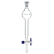 Separating Funnel, 50ml - Gilson - PTFE Key Stopcock - Socket/Cone Size 14/23 - Borosilicate Glass - Eisco Labs