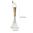 thumbnail image 2 of Garden Rake with Nine Teeth Hand Cultivator Tool for Gardening and Agricultural Use and Easy to Handle, 2 of 8