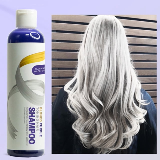 Fiudx Champú Morado, Champú Eliminador de Tonos Amarillos, Champú con Fórmula Fijadora de Color, Champú de Cuidado Nutritivo Suave, Cuidado Capilar, Todo Tipo de Cabello, Vitalidad Duradera