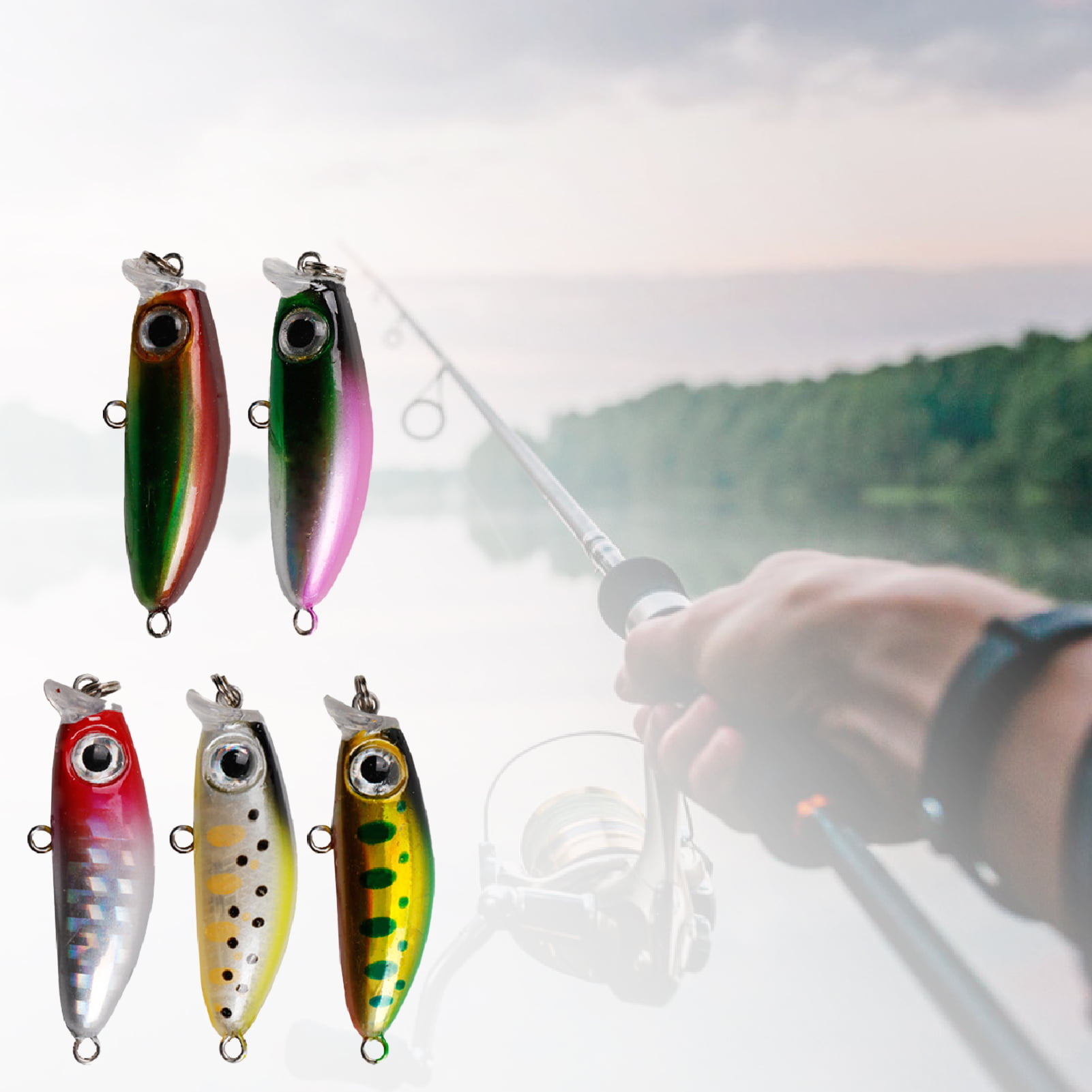 Swimbait Lure from Spinning Rubber Fishy Fake Fishing for Bass Trout Bass 
