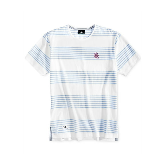 LRG Mens Shipwreak Drop-Tail Basic T-Shirt, White, X-Large