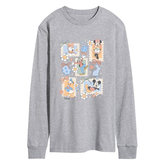 Disney - Characters Easter Stamp Grid Long Sleeve Graphic T-Shirt