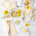 thumbnail image 3 of DII Yellow Windowpane Terry Dishtowel 4 Piece, 3 of 4