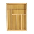thumbnail image 2 of Kitchen Silverware Organizer, Large Capacity Expandable Wooden Utensil Drawer Organizer for Flatware and Silverware, 2 of 8