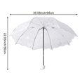 thumbnail image 7 of Slccxzc Lace Heart Transparent Folding Umbrella, Romantic Windproof Travel Umbrella for Rain Sun, 7 of 7