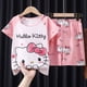 thumbnail image 5 of Sanrio-Pijama Kawaii de Anime para niños, ropa de casa de dibujos animados, Mymelody, Kuromi, Cinnamoroll, sección delgada, de manga corta, 5 of 5