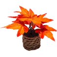 thumbnail image 2 of Artificial Maple Leaf Bonsai Tree,Fall Decorations For Office,With Woven Basket Base, Realistic Fall Centerpieces For Dining Table For Thanksgiving Holiday Home Shelf Office Decor, 2 of 5
