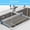 Gray, variant on Kitchen foldable draining rack, suitable for kitchen sink. Dishware, fruits, vegetables and tableware water filter storage rack