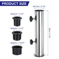 thumbnail image 2 of Uxcell Umbrella Stand Tube Stainless Steel Outdoor Umbrella Base Pole Mount Stand Set Table Umbrella Tube Bracket, 2 of 7