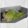 thumbnail image 6 of Flower Soft Flannel Fleece Throw Blanket, Oil Paint Print Daisies in Field Blurry Effects Nature Depiction Manner, Cozy Plush for Indoor and Outdoor Use, 50" x 60", Green White, by Ambesonne, 6 of 6