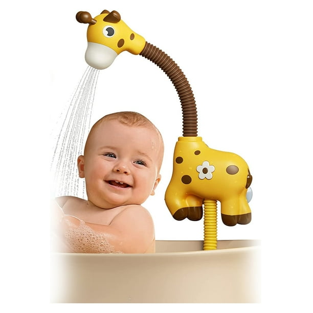 Baby Bathtub Toy with Shower Head, Giraffe Water Spray Squirt Shower ...