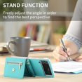 thumbnail image 4 of Wallet Case Compatible With Galaxy Z Flip 4, Crossbody Lanyard Pu Leather Protective Cover With Card Slots, 4 of 5