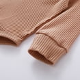 thumbnail image 6 of 2026 ! Womens asdoklhq Pregnant Clothes s Infant Newborn Baby Girls Boys Ribbed Solid Bodysuits+Elastic Pants Outfits Set, 6 of 9