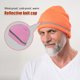thumbnail image 5 of Minnieouse Gorros de calavera para hombre, forro reflectante, gorro de invierno Unisex, protección contra la frialdad, ciclismo informal, eventos Sombreros Rosa, 5 of 6