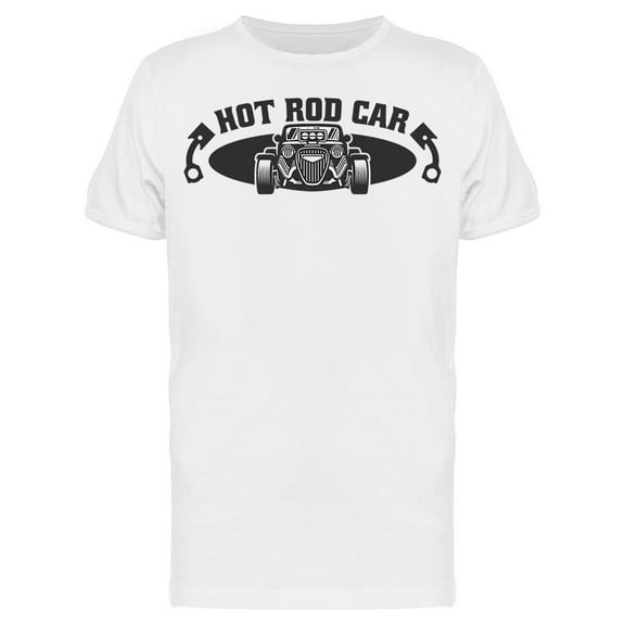 Hot Rod Car Emblem T-Shirt Men -Image by Shutterstock, Male Large