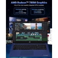 thumbnail image 3 of NIMO 17.3" Light-Gaming-Laptop, AMD Ryzen 7 8745HS 8-Core up to 4.9GHz, 16GB DDR5 RAM 512GB SSD, AMD Radeon 780M Graphics, FHD IPS Display, 100W Type-C Fast Charger, Backlit Keyboard, Fingerprint, 3 of 7