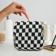 thumbnail image 6 of YiJuHui 1pcs Knit Coin Purse Checkerboard Makeup Bag Large Capacity Portable Cosmetic Organizer Storage Pouch for Women Travel Handbag Essentials, 6 of 7