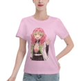 thumbnail image 1 of T-Shirt Basique à Manches Courtes pour Femmes Demon Slayer Blade Temple Ganlu Mili, 1 of 6