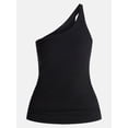 thumbnail image 6 of Avia Women's One Shoulder Ribbed Tank Top, Sizes XS-XXXL, 6 of 6