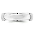 thumbnail image 4 of Auriga Fine Jewelry 14K White Gold 6mm Half Round with Edge Men's Wedding Band Size 9, 4 of 6