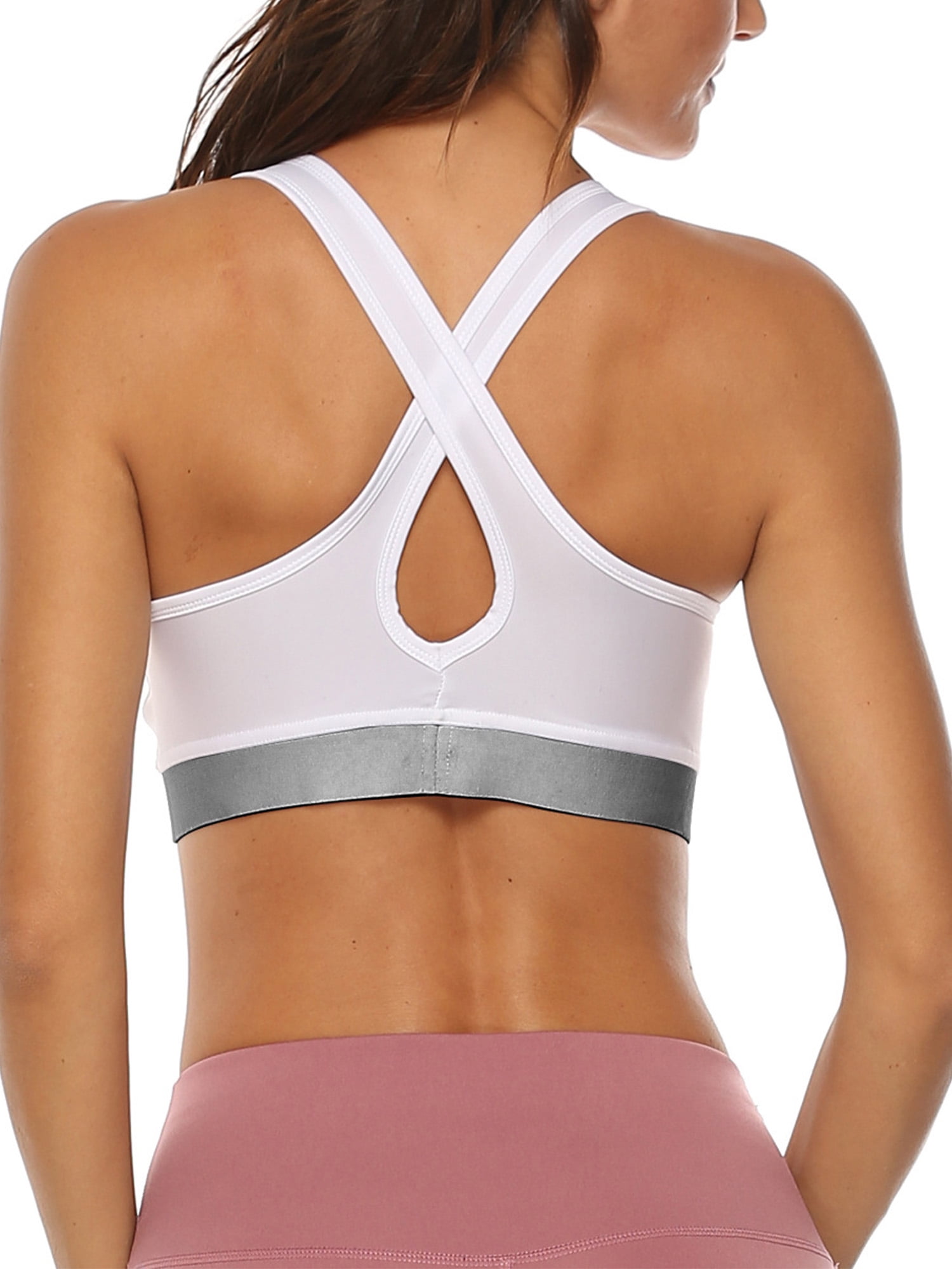 Women's Sports Bras Activewear Fitness Yoga Workout Crop Tops Padded Running Athletic Camis Vest