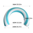 thumbnail image 2 of Lollipop Pattern Inflatable Pool Floats, Pool Tube Rings, Swim Tubes, Floaties Toys, Beach Swimming Party Toys for Kids and Adults, 2 of 4