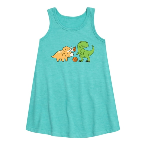 Instant Message - Dino Sports - Toddler & Youth Girls A-line Dress