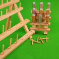 thumbnail image 3 of SPRING Small Spools Nature Wooden Thread Holder Sewing Embroidery Thread Rack And Organizer Storage Shelf Hair Braiding Hanging C, 3 of 7