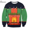 thumbnail image 3 of Sudadera con cuello redondo de gran tamaño para hombre y mujer, jerséis de pareja, ropa de calle Harajuku, chándal de Navidad feo, 3 of 4