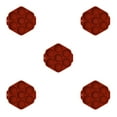 thumbnail image 3 of Advancent Molde para hornear Hexágono 7 Rejillas Molde para pasteles Molde para cocinar chocolate antiadherente de silicona, rojo ladrillo Rojo 5piezas, 3 of 6
