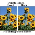 thumbnail image 2 of Tropical Floral Sunflowers Flowers Blue Sky Spring Summer Plants Field Garden Yard Flag 12 x 18 Inch, Double Sided Outdoor Decorative Welcome flags Banners for Home House Lawn Patio, 2 of 2
