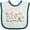 White and Green, variant on Inktastic Mommy's Little Wildflower Boys or Girls Baby Bib