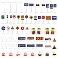 thumbnail image 1 of 56 Pcs Panneaux de Circulation de Jeu Panneaux de Rue Panneaux Routiers Jouets de Signalisation Routière pour Enfants, 1 of 2