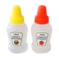 thumbnail image 1 of Muyoka 2 uds., 25ml, Mini botella de ketchup, condimento, miel, mostaza, botellas exprimibles, contenedor de salsa portátil para Bento Box, Diner, jarabe de Mayo, aderezo para ensalada, barbacoa Muyoka Hogar, 1 of 1