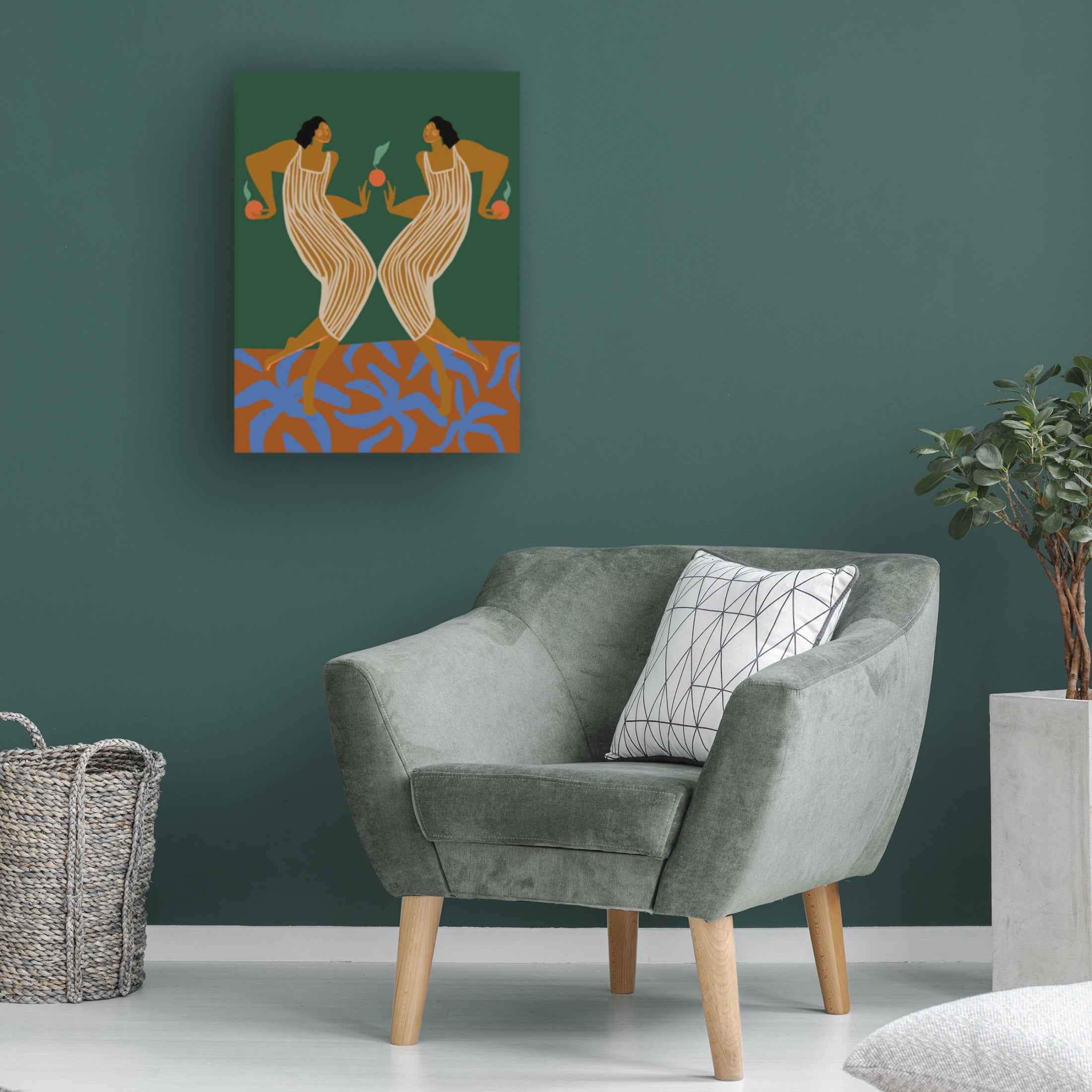 Trademark Fine Art Arty Guava Mirror Canvas Wall Art