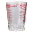 thumbnail image 1 of Naiovety Vaso medidor de vidrio para chupitos, tazas líquidas de onzas pesadas, herramientas para hornear, resistente al calor, transparente, Juegos de servir café y té Rojo/60ml, 1 of 6