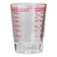 thumbnail image 1 of Moyic Taza medidora de vidrio para hornear con escamas, tazas de onzas pesadas, herramientas para hornear, transparente para cocina, vino, Juegos de servir café y té Rojo/60ml, 1 of 6
