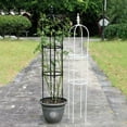 thumbnail image 2 of Tower Obelisk Garden Trellis U-Shaped Plant Stand Flower Climbing Frame Rust-resistant Stainless Steel Flower Support, 2 of 19