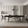 thumbnail image 2 of NessCarsti Modern Living Extendable Dining Table, 62.9"-94.4", Sintered Stone, Black (1 Count), 2 of 8
