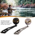 thumbnail image 4 of tamizeot Metal Fishing Reel Handle 32mm Replacing Grip Baitcasting Fish Rod Knob Silver Grey 1Set, 4 of 5