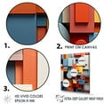 thumbnail image 3 of Designart "Essential Geometry Forms In Multicolor" Modern Geometric Floater Framed Canvas Art Print, 3 of 5