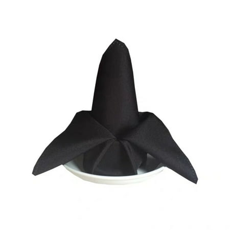 

48*48cm Restaurant Wedding Party Banquet Dinner Polyester Cloth Napkins Restaurant Table Decor Black