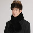 thumbnail image 4 of Joernso Men Winter Solid Color Imitation Fur Hat Thickened Warm Plush Hat Coldproof Windproof Outdoor Hat Fashion Accessories, 4 of 7