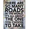 thumbnail image 2 of Grey, Jace 19x24 White Modern Wood Framed Museum Art Print Titled - So Many Roads, 2 of 4