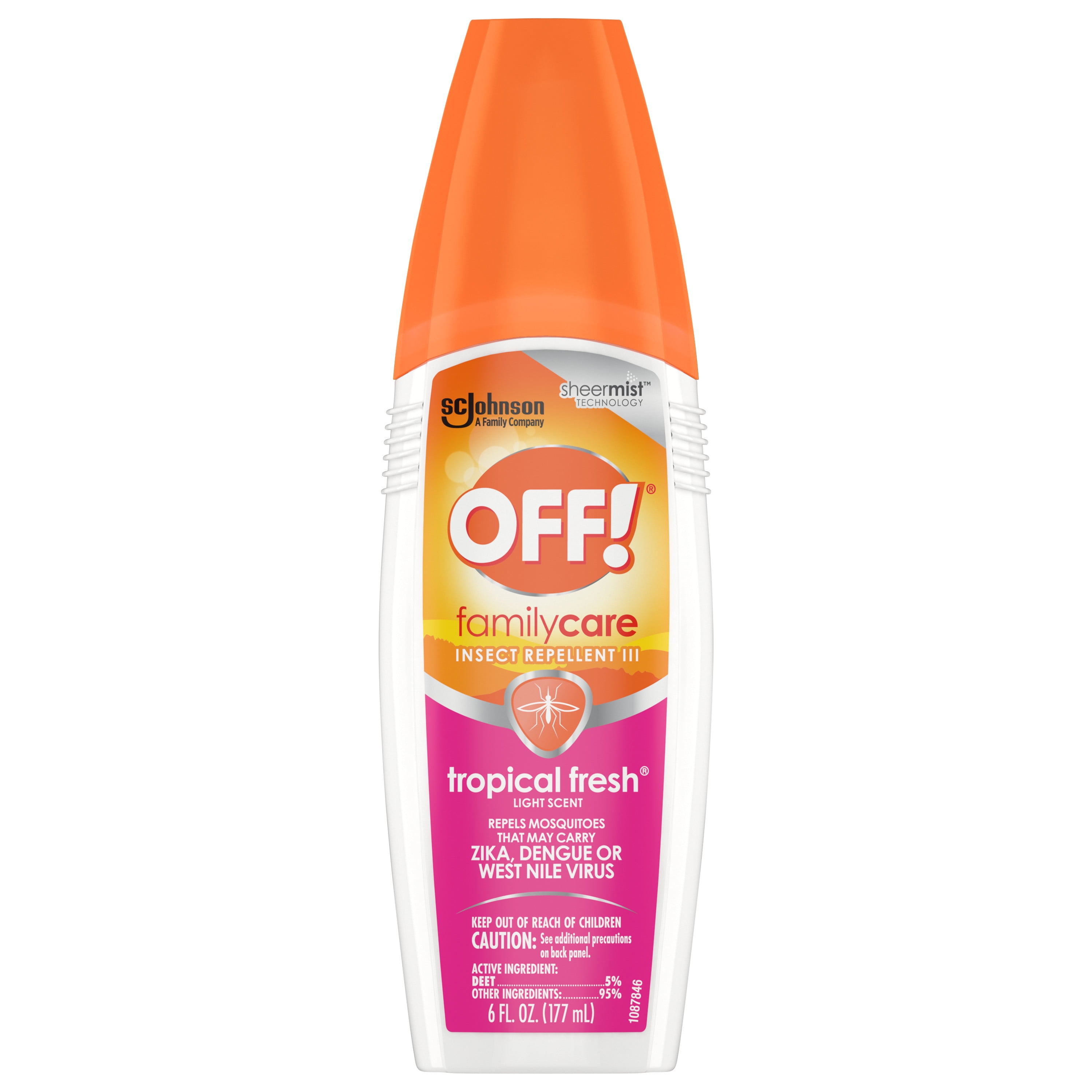 OFF! FamilyCare Insect Repellent III, Tropical Fresh, 6 oz Walmart