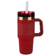 thumbnail image 2 of Ozark Trail 18 oz Insulated Stainless Steel Tumbler With Handle,Red Mark, 2 of 9
