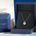 thumbnail image 5 of Gem Stone King 3.00 Ct IGI Certified Lab Grown Diamond Pendant Necklace for Women in 14K White Gold | Round Cut | D-E Color | VS1 Clarity | With 18 inch Chain, 5 of 7
