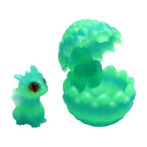 3D Printed Dragon Egg Set, Colorful Children's Toy Ornaments, Decompression Model Action Figures, Gift for Kids, Collectible Display Art, Stress Relief Fidget Toys,Fluorescent Green