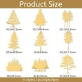 thumbnail image 2 of 9pcs 1.6x1.6 inch Golden Metal Stickers Pine Tree Metal Stickers Self Adhesive Stickers Forest Epoxy Stickers Tree Pyramid Sticker for DIY Scrapbooks Epoxy Resin Decoration, 2 of 7
